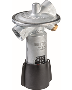 GOK HS-V.3/WHG Lifter safety device 1551200 IG G 3/8 x IG G 3/8, diaphragm controlled, with blanking screw