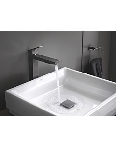 Grohe Eurocube mitigeur lavabo 23406AL0 graphite dur brossé, taille XL, corps lisse, pour lavabos sur pied