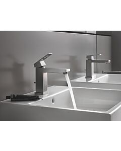 Grohe Eurocube basin mixer 23445DC0 M-Size, with waste set, supersteel