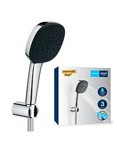 Grohe Vitalio Comfort 110 wall bracket set 26176001 3 jet types (RAIN, JET, MASSAGE) chrome