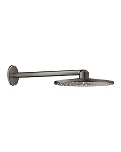 Grohe Rainshower head shower set 26475AL0 hard graphite brushed, shower arm 430mm, 2 steel types