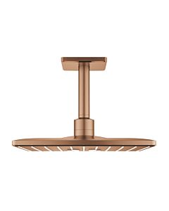 Grohe Rainshower overhead Grohe Rainshower 26481DL0 brushed warm sunset, ceiling outlet 142mm, 2 jet types