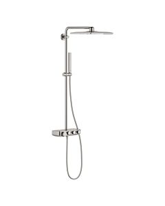Grohe Duschsystem 26508DC0 supersteel, mit AP-Thermostat, Duscharm 45cm schwenkbar