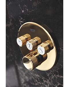 Grohe Smartcontrol trim set 29121GL0 cool sunrise, round, concealed thermostat, 3 shut-off valves