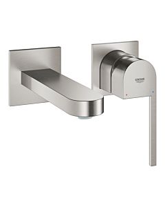 Grohe Plus trim set 29303DC3 supersteel, 2-hole basin mixer, projection 14.7cm