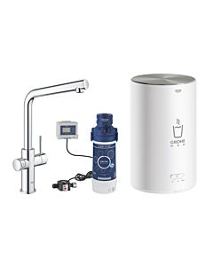Grohe Red Duo Küchenarmatur 30327001 chrom, M-Size, L-Auslauf, mit Boiler