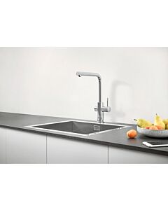 Grohe Blue Professional Küchenarmatur 31326002 chrom, Starter Kit, L-Auslauf, Bluetooth/WIFI