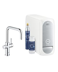 Grohe Blue Home Küchenarmatur 31456001 chrom, U-Auslauf, Starter Kit