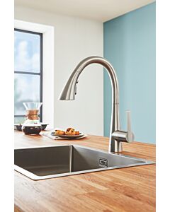 Grohe mitigeur d&#39; Zedra 32294DC2 supersteel spray extensible