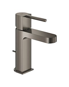 Grohe Plus single lever basin mixer 32612AL3 S-Size, with drain, with temperature limiter, hard graphite brushed