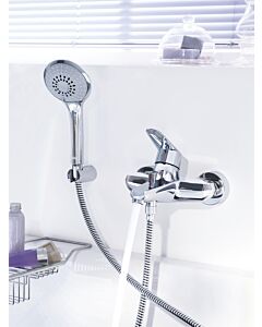 Grohe Wannen-Einhebelmischer Eurodisc Cosmopolitan Aufputz, mit Brausegarnitur, chrom, 33395002