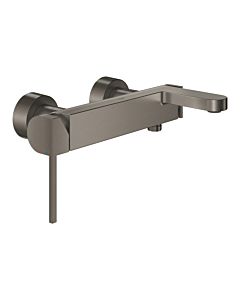Grohe Plus single lever bath mixer 33553AL3 hard graphite brushed, laminar jet regulator, wall mounting