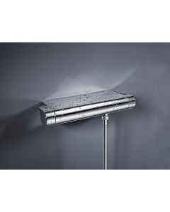 Grohe Grohtherm 2000 Brausethermostat 34469001 chrom, Aufputz, mit Duschablage