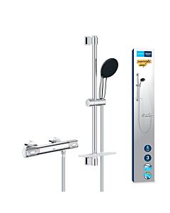 Grohe Thermostat de douche Precision Feel 34791001, 2000 /2&quot;, chromé