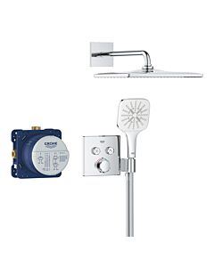 Grohe Precision SmartControl shower system 34876000 concealed with Vitalio Rain Mono 310 Cube , chrome