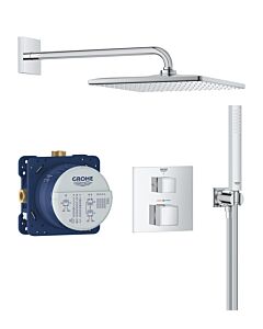 Grohe Precision Cube Duschsystem 34879000 Unterputz mit Vitalio Rain Mono 310 Cube, chrom