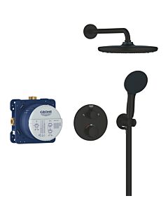 Grohe Precision Thermostat Shower System 348832430 Concealed with Vitalio Start 250, matt black