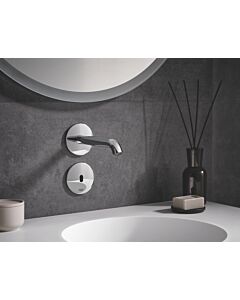 Grohe Essence E Wand Waschtischarmatur 36447000 chrom, Infrarot Wandarmatur, ohne Mischung