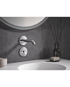 Grohe Essence E Wand Waschtischarmatur 36447000 chrom, Infrarot Wandarmatur, ohne Mischung