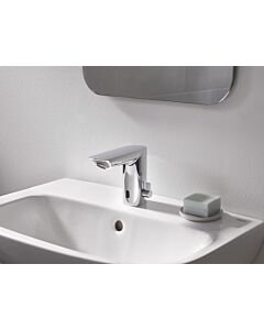Grohe Bau Cosmopolitan E Infrared washbasin fitting 36451000 chrome, with mixing, temperature limiter, 6 V lithium battery