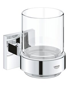 Grohe start Cube crystal glass with Halter 41097000 chrome