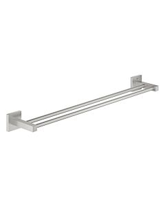 Grohe Start Cube Doppel-Handtuchhalter 41104DC0 Supersteel, 600 mm
