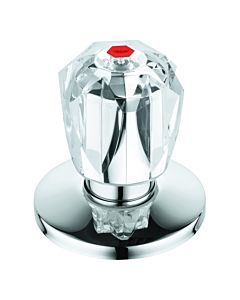 Grohe Oberteil 11545 3/4" f.UP-Vent. 11545000 Brillant Griff Markierung rot chrom