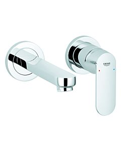 Grohe Eurosmart Cosmopolitan Fertigmontageset 19381000 chrom, 2-Loch-Waschtischarmatur, Ausladung 17 cm