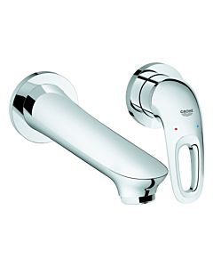 Grohe Eurostyle Wand Waschtischarmatur 19571003 chrom, Griff offen, Ausladung 203mm