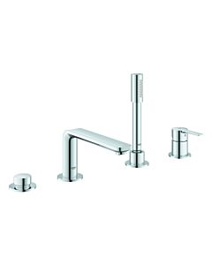 Robinet de baignoire Grohe Linear 19577001 chromé, robinet de baignoire 4 trous, bec 220 mm