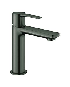 Grohe Lineare mitigeur monocommande de lavabo 23106AL1 graphite dur brossé, taille S, corps lisse, push-open garniture de vidange