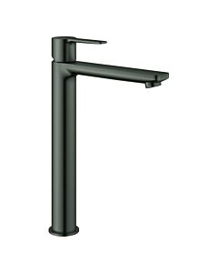 Grohe Lineare Waschtisch-Einhebelmischer 23405AL1 hard graphite gebürstet, XL-Size, für freistehende Waschschüssel, glatter Körper
