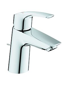 Grohe Eurosmart mitigeur lavabo 23965003 version inclinée taille S, chromé , tige de traction garniture de vidange 2000 2000 /4&quot;