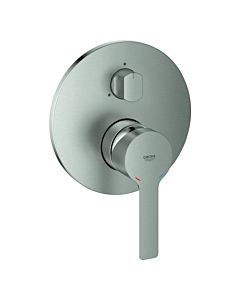 Grohe Lineare Fertigmontageset 24095DC1 supersteel, UP-Einhebelmischer mit 3-Wege-Umstellung