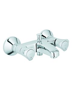 Grohe Costa 2 Griff Wannenarmatur 25450001 chrom, Aufputz