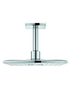 Grohe Rainshower 310 SmartActive Cube Kopfbrause 26481LS0, moonwhite, mit Deckenauslass 142 mm