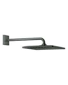 Grohe Rainshower douche de tête match0 26564AL0 graphite dur brossé, bras de douche 42,2 cm, avec limiteur de débit