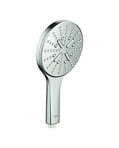 Grohe Rainshower shower 26574DC0 supersteel, 3 spray modes, with flow limiter 9.5 l / min