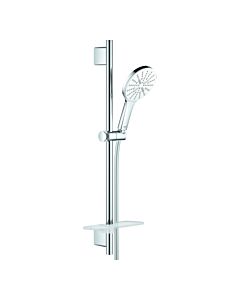 Grohe Rainshower shower set 26577LS0 moon white, shower rail 600mm, 3 spray modes, flow limiter 9.5 l / min
