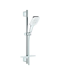 Grohe Rainshower shower set 26584LS0 moon white, shower rail 600mm, 3 spray modes, flow limiter 9.5 l / min