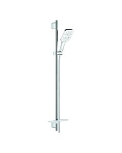 Grohe Rainshower shower set 26586LS0 moon white, shower rail 900mm, 3 spray modes