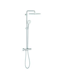 Grohe Tempesta 250 système de douche Cube 26689001 mitigeur thermostatique pour montage mural, chromé