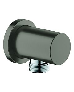 Coude de raccordement mural GROHE Rainshower 2000 /2&quot;, rosace ronde, graphite dur brossé