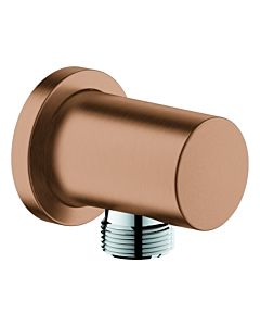 Grohe Rainshower wall connection elbow 27057DL0 brushed warm sunset, round rose, DN 15
