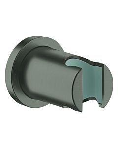 GROHE hand shower holder Rainshower non-adjustable, round rosette, brushed hard graphite