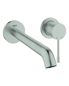 Grohe Fertigmontageset 29193DC1 UP-2-Loch-Waschtischmischer, Ausladung 23cm, supersteel