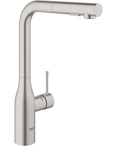 Grohe Essence Küchenarmatur 30270DC0 supersteel, mit herausziehbarer Spülbrause