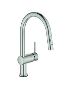 Grohe Minta Touch single-lever sink mixer 31358DC2 supersteel, electronic, pull-out dual spray