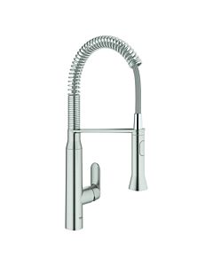 Grohe K7 Küchenarmatur 31379DCO supersteel, schwenkbarer Auslauf, Profibrause