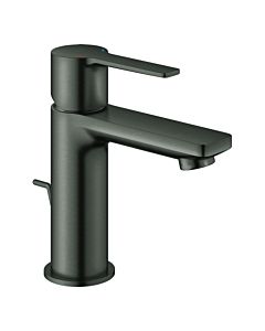 Grohe Lineare Waschtisch-Einhebelmischer 32109AL1 hard graphite gebürstet, XS-Size, mit Ablaufgarnitur